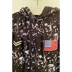Military-Style Embroidered Hoodie Women's Size (XXL)